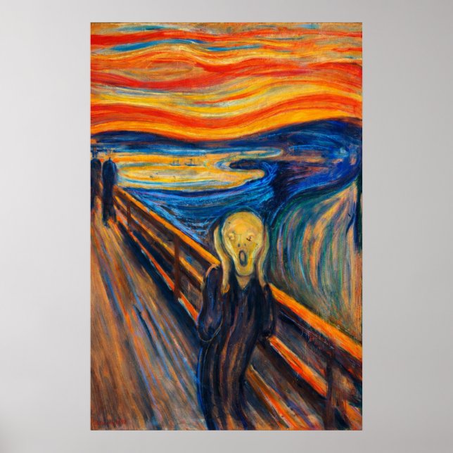 The Scream by Edvard Munch Poster (Vorne)