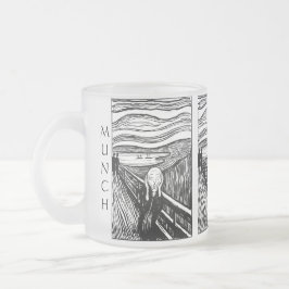 The Scream by Munch – Black Line Lithograph Mattglastasse