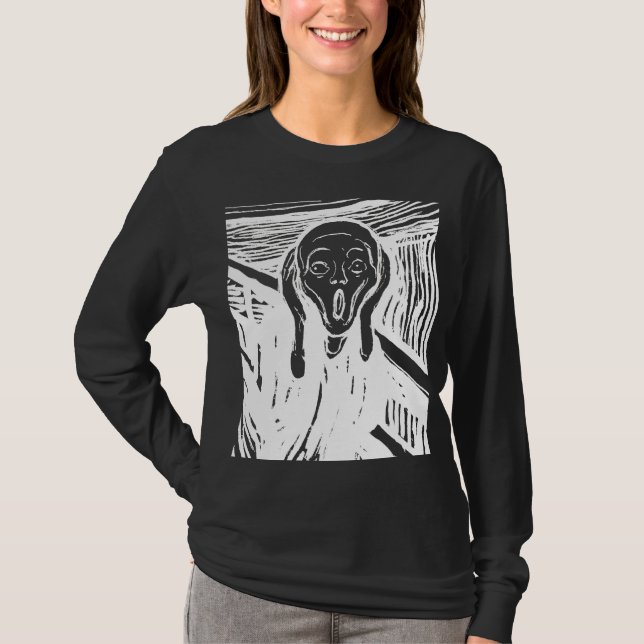The Scream – Edvard Munch Art (Inverted) T-Shirt (Vorderseite)