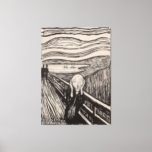 "The Scream" von Edvard Munch - 1895 - Norwegen Leinwanddruck