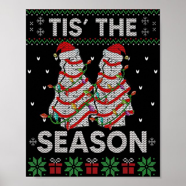 The Season Christmas Tree Cakes Debbie Becky Xmas  Poster (Vorne)
