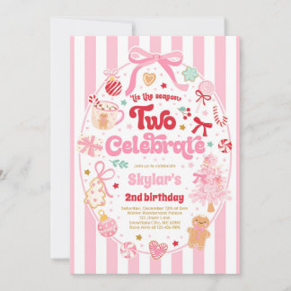 The Season Two Celebrate Christmas 2nd Birthday Einladung