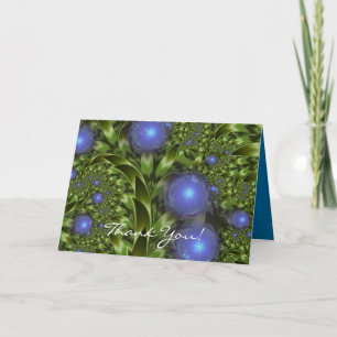 The Secret Garden Blue Blwers Card Dankeskarte