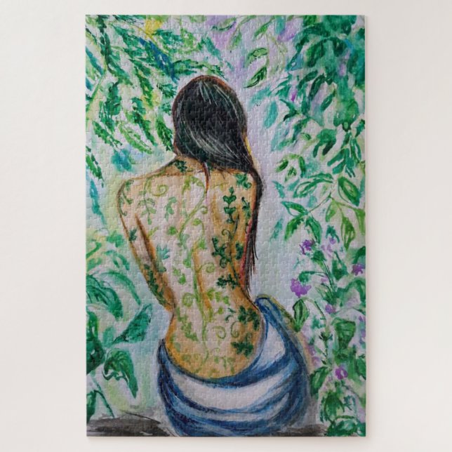 The Secret Garden Jigsaw Puzzle - Nature Woman (Vertikal)