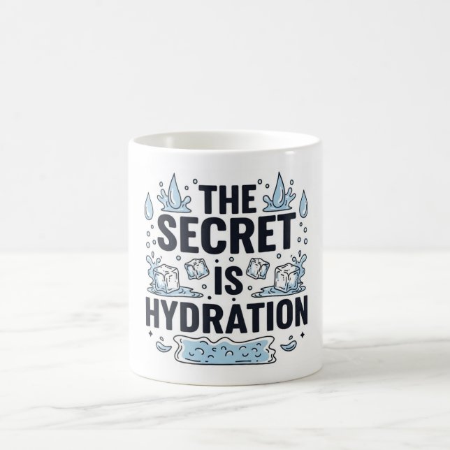 The Secret Is Hydration Kaffeetasse (Mittel)