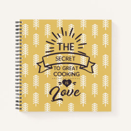 The Secret to Great Cooking Cookbook Journal Notizbuch