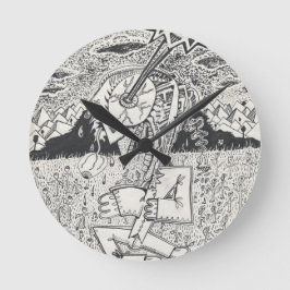 The_Seeding Runde Wanduhr