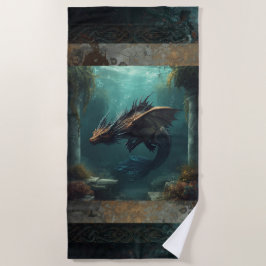 "The Seeker" Unterwasser-Drache Strandtuch