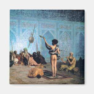 "The Serpent Charmer" von Jean Leon Gerome Magnet
