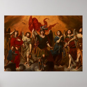 The Seven Archangels by Massimo Stanzione Poster