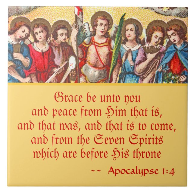 The Seven Archangels (CP 001; Chromolithograph) Fliese (Vorderseite)