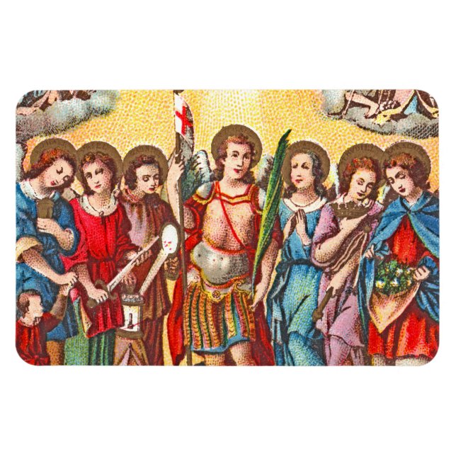 The Seven Archangels (CP 001) Chromolithograph) Magnet (Horizontal)