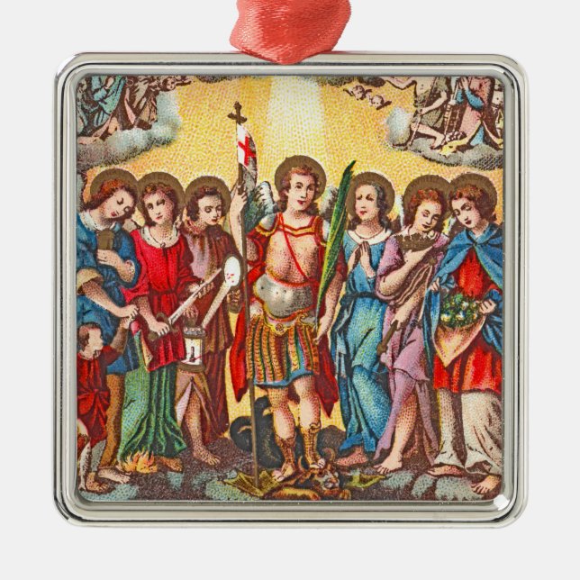 The Seven Archangels (CP 001; Chromolithograph) Ornament Aus Metall (Vorne)