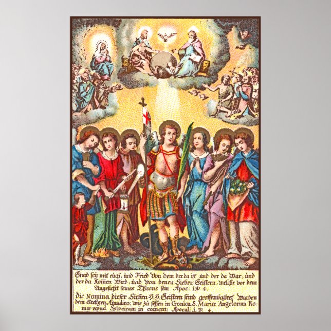 The Seven Archangels (CP 001; Chromolithograph) Poster (Vorne)