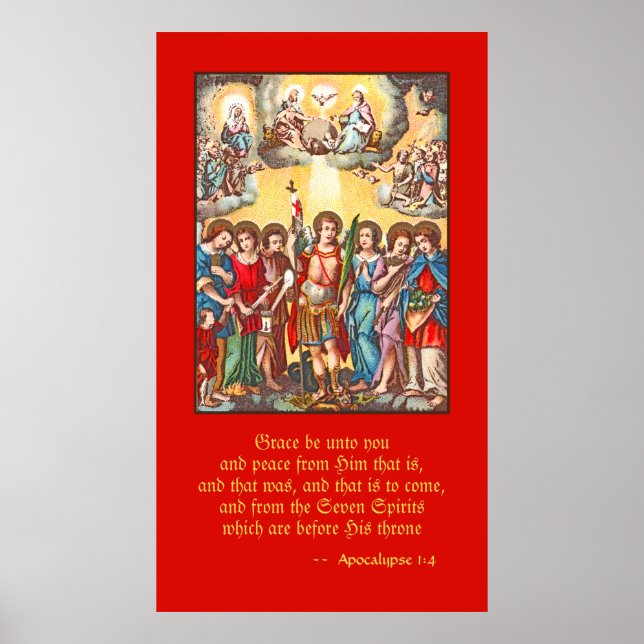 The Seven Archangels (CP 001; Chromolithograph) Poster (Vorne)