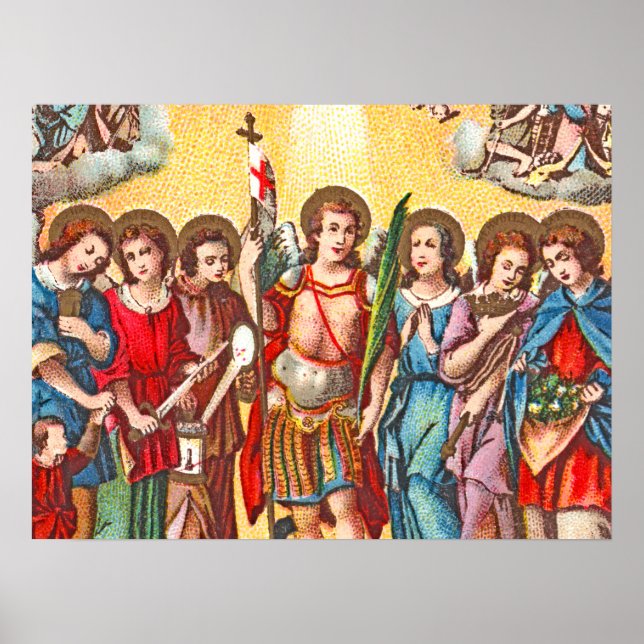 The Seven Archangels (CP 001; Chromolithograph) Poster (Vorne)