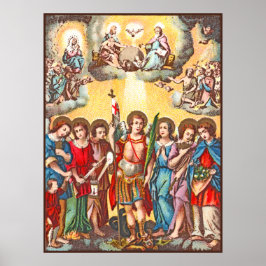 The Seven Archangels (CP 001; Chromolithograph) Poster