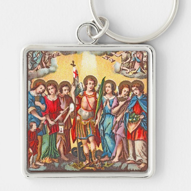The Seven Archangels (CP 001; Chromolithograph) Schlüsselanhänger (Vorne)
