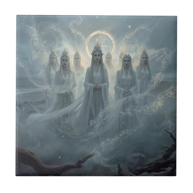 The Seven Queens of the Mist Fliese (Vorderseite)