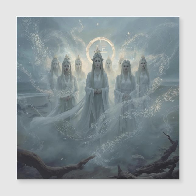 The Seven Queens of the Mist Magnetkarte (Vorderseite)