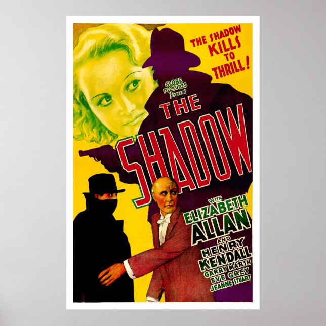 The Shadow - Vintages Filmposter von 1933 Poster (Vorne)