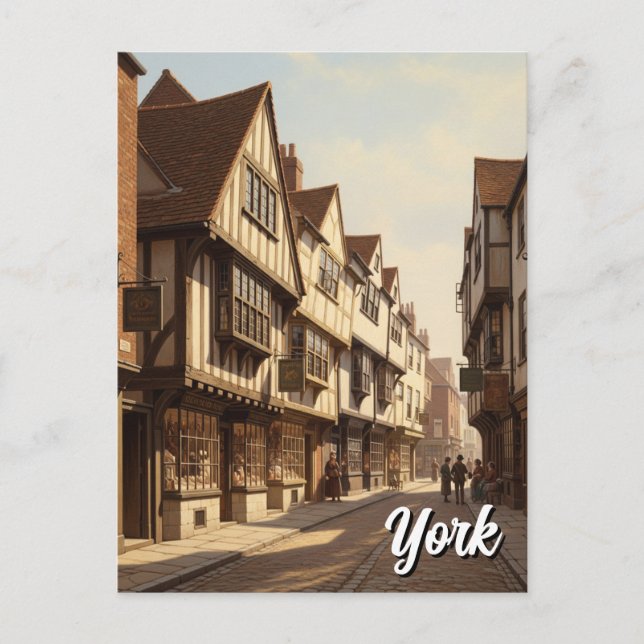 The Shambles in York England Postkarte (Vorderseite)
