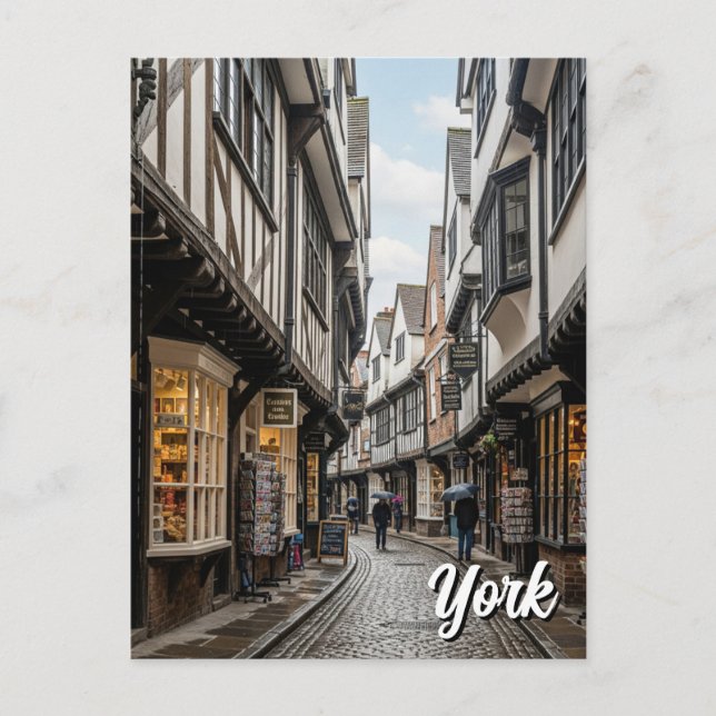 The Shambles in York England Postkarte (Vorderseite)