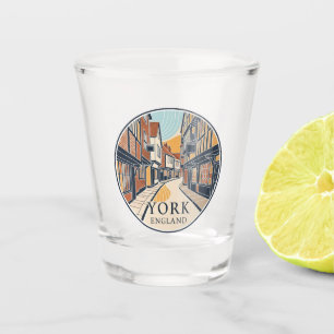 The Shambles in York England Schnapsglas