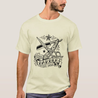 The Sharp Edge | Old-School Barber Flash Grafik T T-Shirt