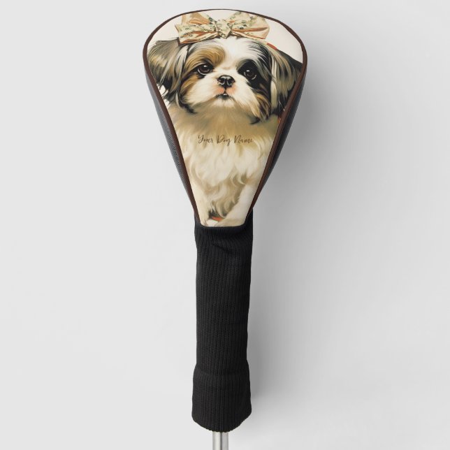 The Shih Tzu Dog 001 - Odessa Leyendecker Golf Headcover (Vorderseite)