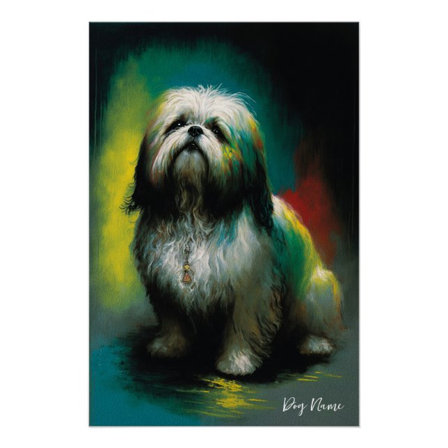 The Shih Tzu Dog - Composition 001 Poster (Vorderseite)