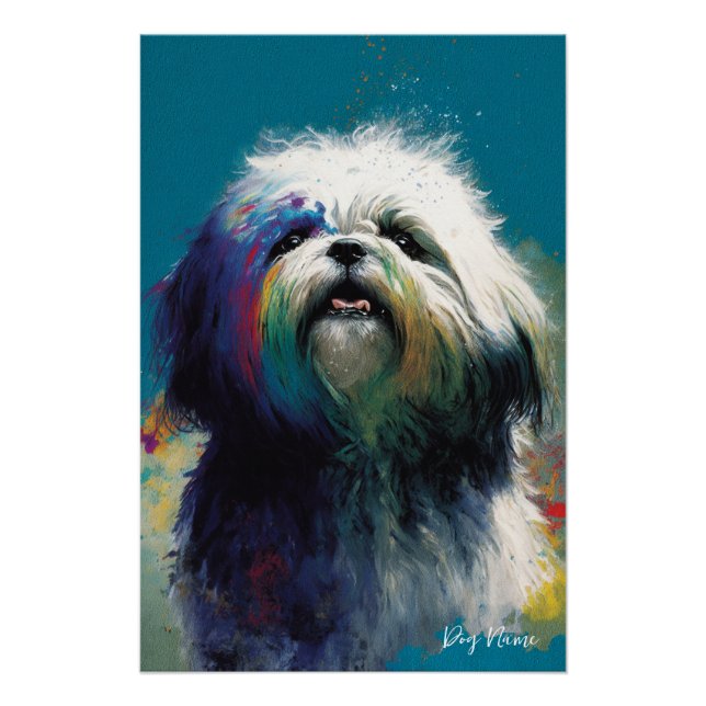 The Shih Tzu Dog - Composition 006 Poster (Vorderseite)