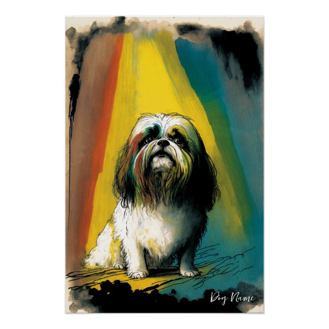 The Shih Tzu Dog - Composition 009 Poster (Vorderseite)