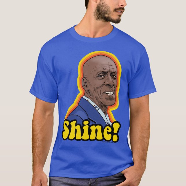 The Shining Dick Hallorann Shine Sticker Retro sun T-Shirt (Vorderseite)