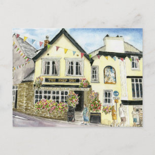 'The Ship Inn (Fowey)' Postcard Postkarte