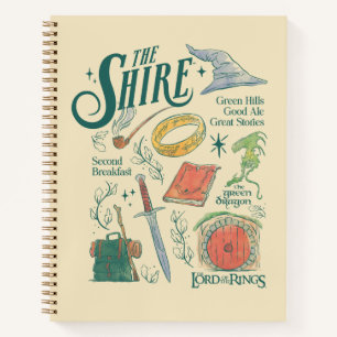 THE SHIRE™ Wasserfarben-Collage-Grafik Notizbuch