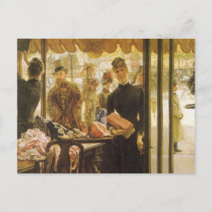 The Shop Girl by James Tissot, Victorian Fine Art Postkarte