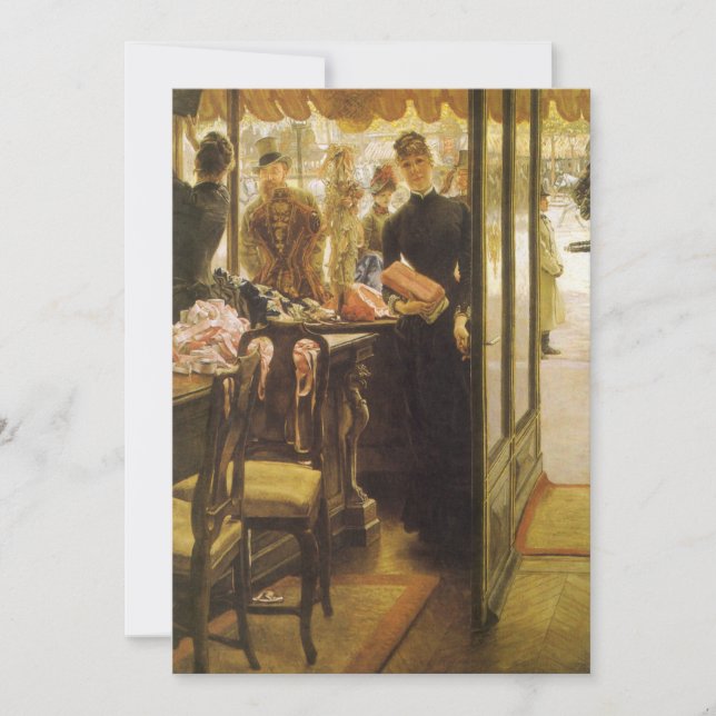 The Shop Girl von James Tissot, Viktorianische Kun (Vorderseite)