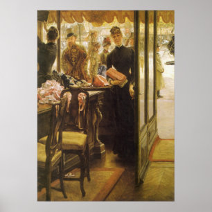 The Shop Girl von James Tissot, Viktorianische Kun Poster