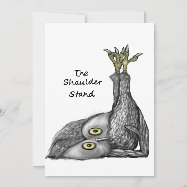 The Shoulder Stand Feiertagskarte (Vorderseite)