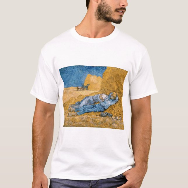 The Siesta 1890 by Vincent van Gogh T-Shirt (Vorderseite)
