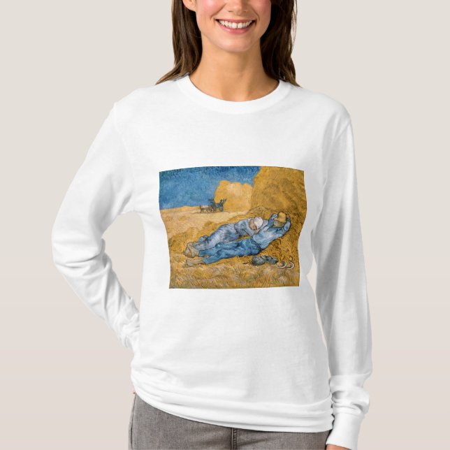 The Siesta 1890 by Vincent van Gogh T-Shirt (Vorderseite)