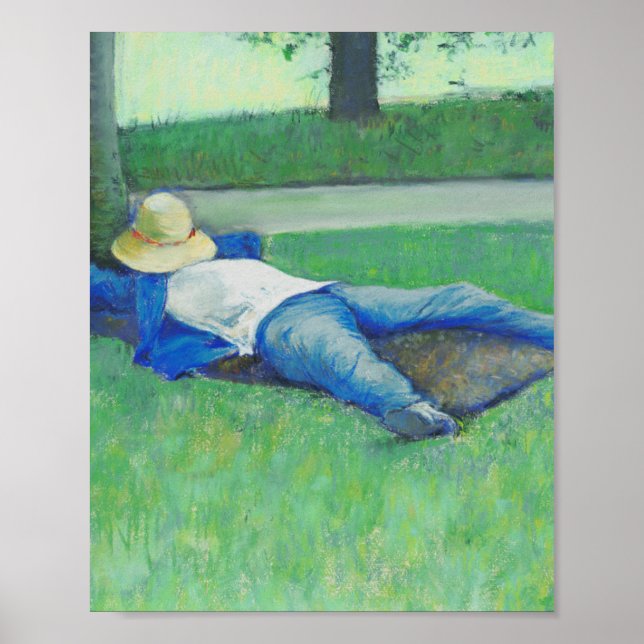 The Siesta (von Gustave Caillebotte) Poster (Vorne)