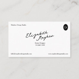 The Signature Script - Minimalistische Visitenkart Visitenkarte