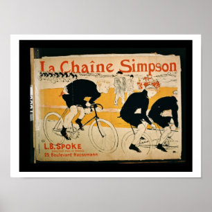 'The Simpson Chain', Paris (color litho) Poster