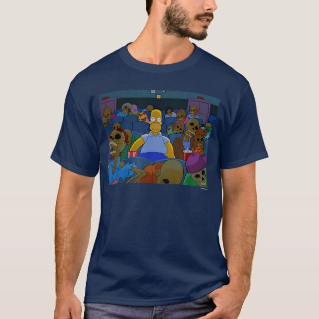 The Simpsonsreehouse of Horror Skeletonheater Home T-Shirt (Vorderseite)