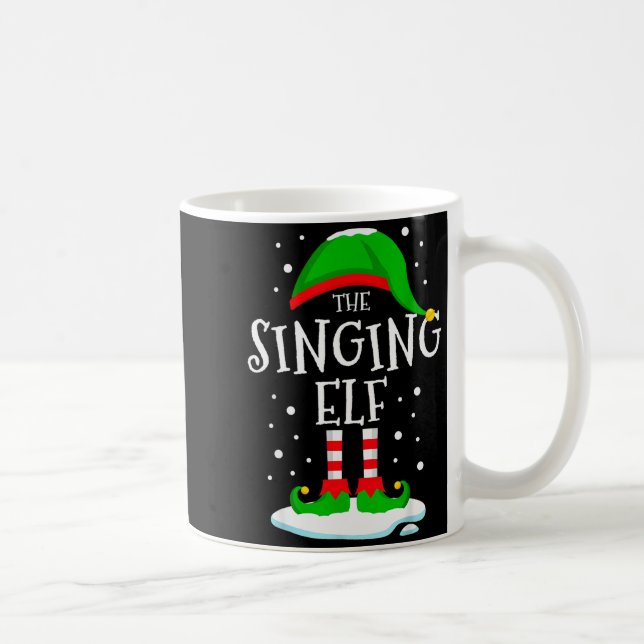 The Singing Elf Christmas Family Matching Xmas Sin Kaffeetasse (Rechts)