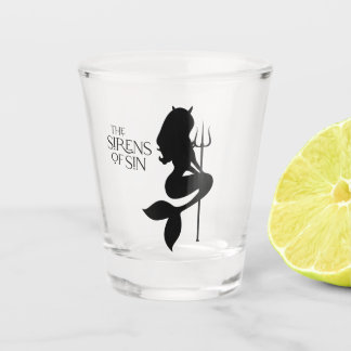 The Sirens of Sin Logo v2 Shot Glass Schnapsglas
