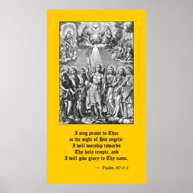 The Siven Archangels (M 034; Gravur) Poster (Vorne)