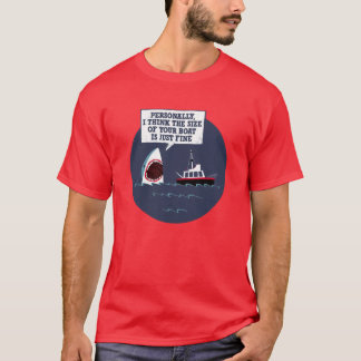 The Size Of Your Boat Is Just Fine Jaws girl T-Shirt